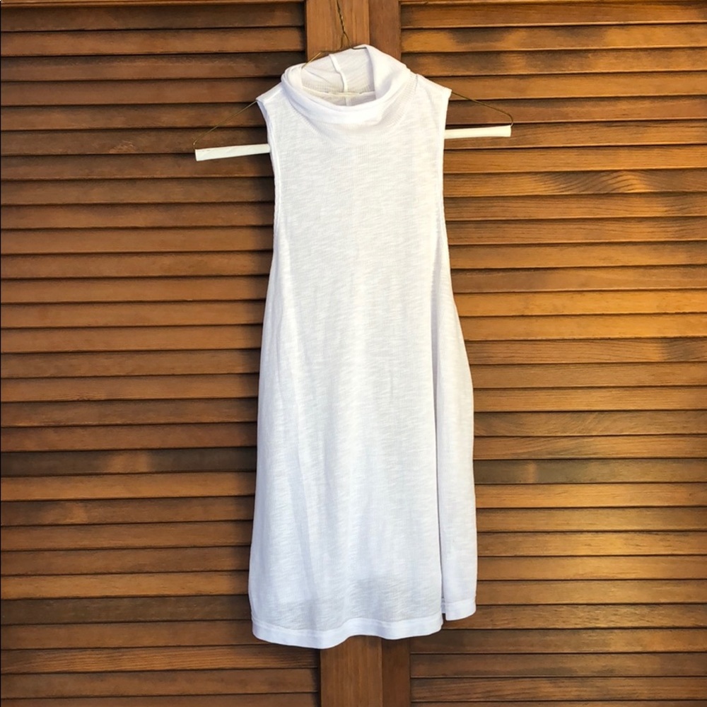 NEVER WORN Free People White Turtle Neck Tank